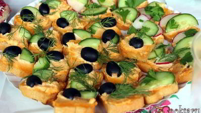 канапе морская фантазия