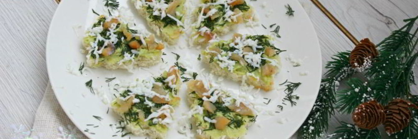 Канапе Новогодние елочки