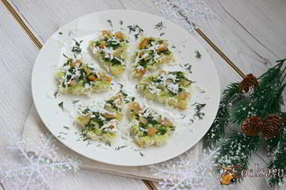 Канапе Новогодние елочки