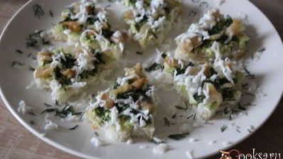 канапе новогодние елочки