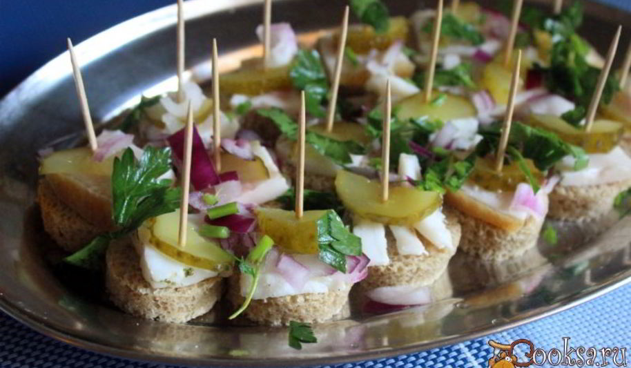 Рецепт канапе под водочку