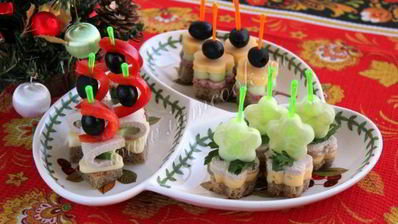 канапе праздничное ассорти