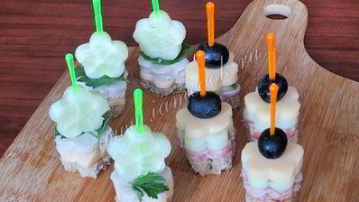 канапе праздничное ассорти