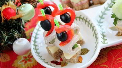 канапе праздничное ассорти