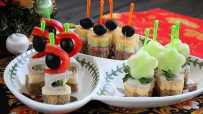 канапе праздничное ассорти