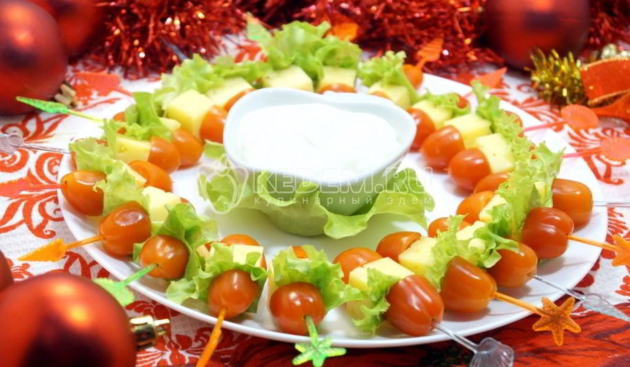 Рецепт канапе рождественский венок