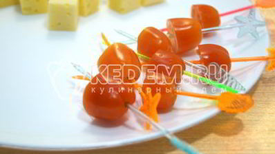 канапе рождественский венок