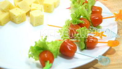 канапе рождественский венок