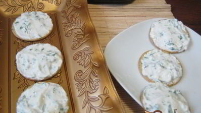 канапе с черной чечевицей фуршетные