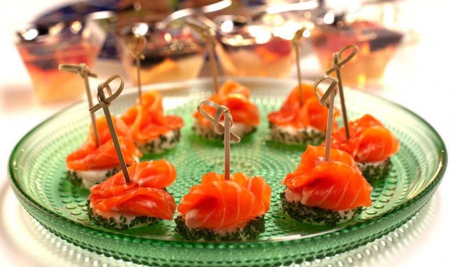 Рецепт канапе с форелью