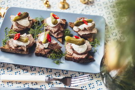 Канапе с ростбифом