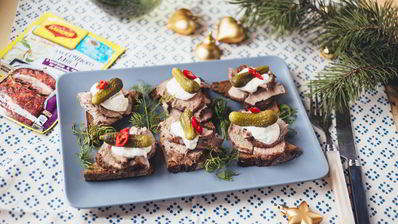 канапе с ростбифом