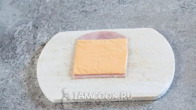 канапе с ветчиной и сыром