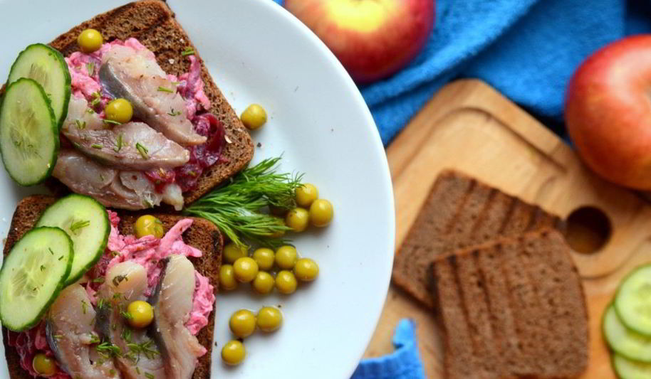 Рецепт канапе сельдь без шубы