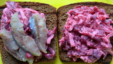 канапе сельдь без шубы