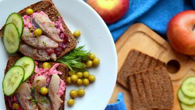 канапе сельдь без шубы