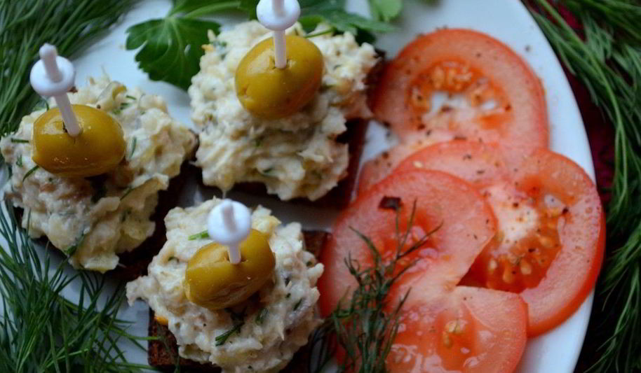 Рецепт канапе закусочного