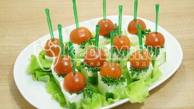 овощное канапе с сыром фета