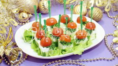 овощное канапе с сыром фета