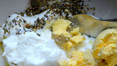 творожно-кальмарная паста для канапе