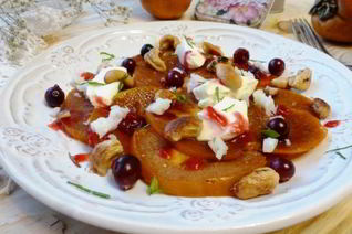 Карпаччо из хурмы