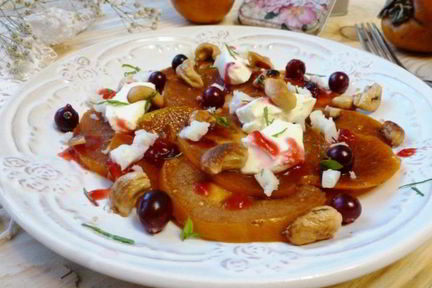 Карпаччо из хурмы