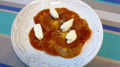 карпаччо из хурмы