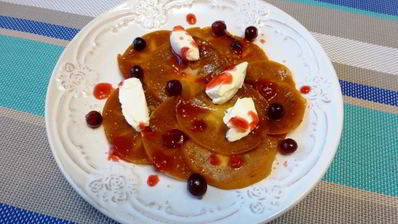 карпаччо из хурмы