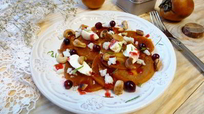 карпаччо из хурмы