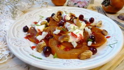 карпаччо из хурмы