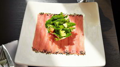 карпаччо из тунца