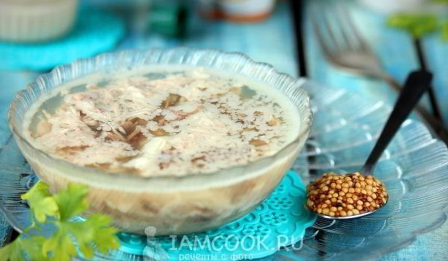 Рецепт индюшиного-говяжьего холодец в мультиварке