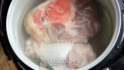 индюшино-говяжий холодец в мультиварке
