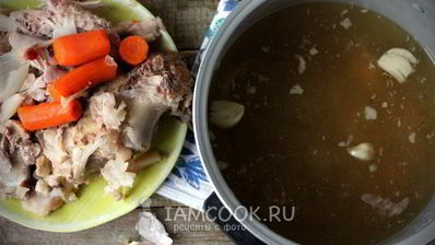 индюшино-говяжий холодец в мультиварке