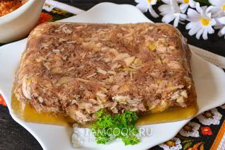 Холодец из говядины и курицы