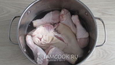 холодец из свиной рульки и курицы