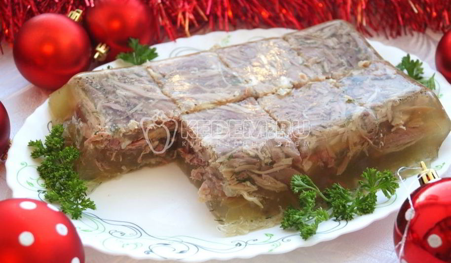 Рецепт холодца из свиной рульки
