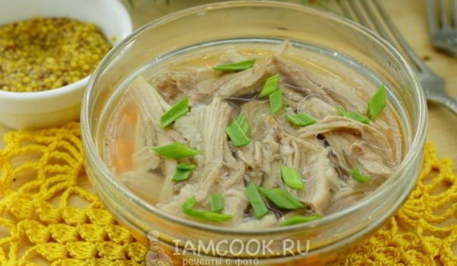 Рецепт холодца из свиных ножек и курицы