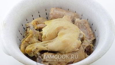 холодец из свиных ножек и курицы