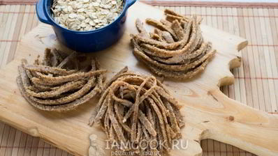 холодная закуска из домашней овсяной лапши