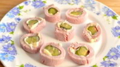 холодная закуска из ветчины