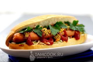 Хот-дог с квашеной капустой