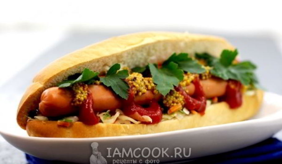 Рецепт хот-дога с квашеной капустой