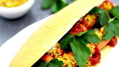 хот-дог с квашеной капустой