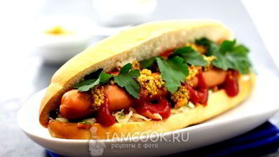 хот-дог с квашеной капустой