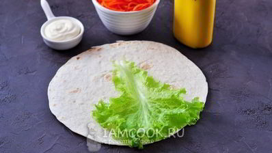 хот-дог в лаваше