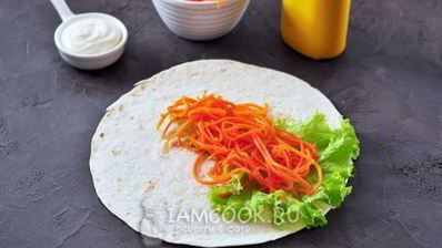 хот-дог в лаваше