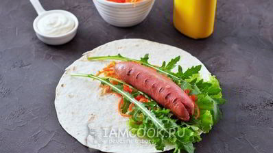 хот-дог в лаваше