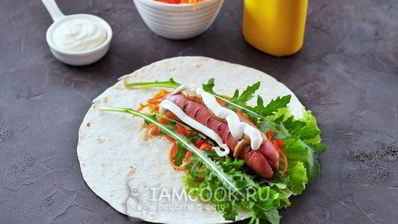 хот-дог в лаваше