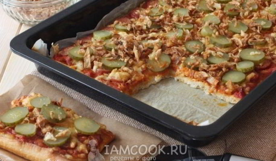 Рецепт пиццы хот-дог